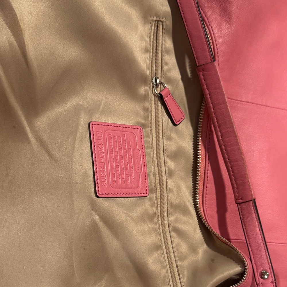 LOW START IN SHOW ONLY Coach Kristen Leather Hobo – Style F22309 – Pink - Picture 14 of 16